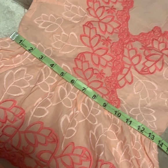 Shades of pink embroidered sleeveless top - Picture 9 of 11